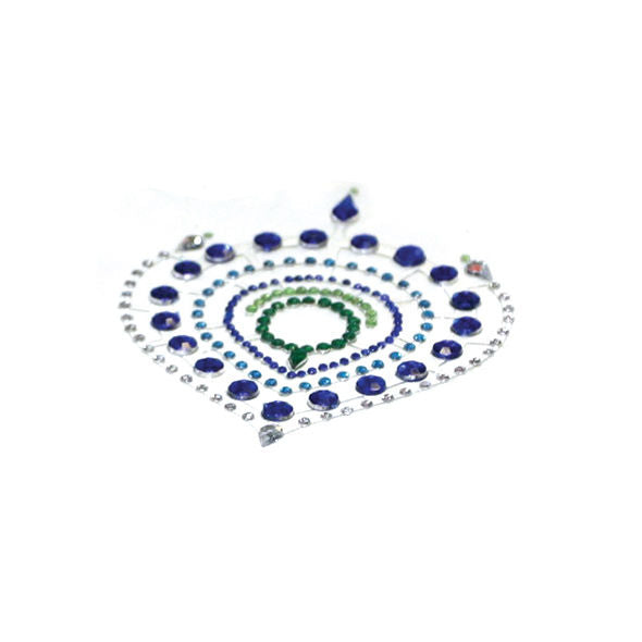 BIJOUX - INDISCRETS FLAMBOYANT AZUL&amp;VERDE