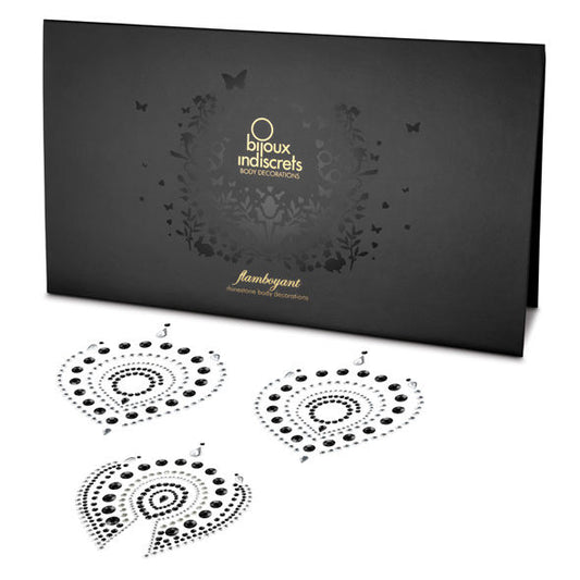 BIJOUX - INDISCRETS FLAMBOYANT NEGRO&amp;PLATA