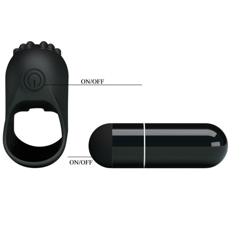 PRETTY LOVE - FLIRTATION STEWARD DEDAL VIBRADOR NEGRO