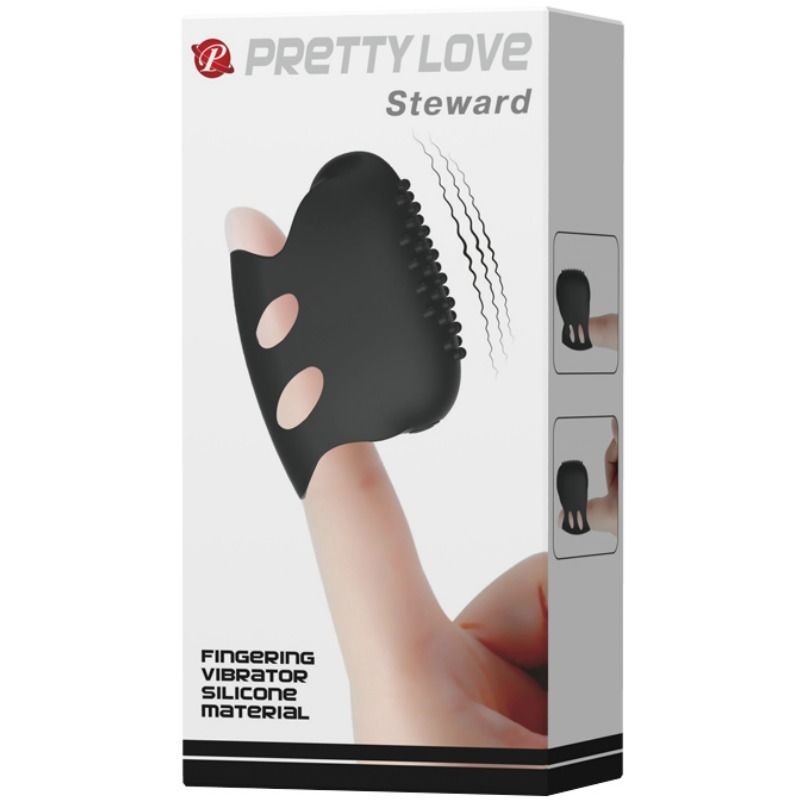 PRETTY LOVE - FLIRTATION STEWARD DEDAL VIBRADOR NEGRO