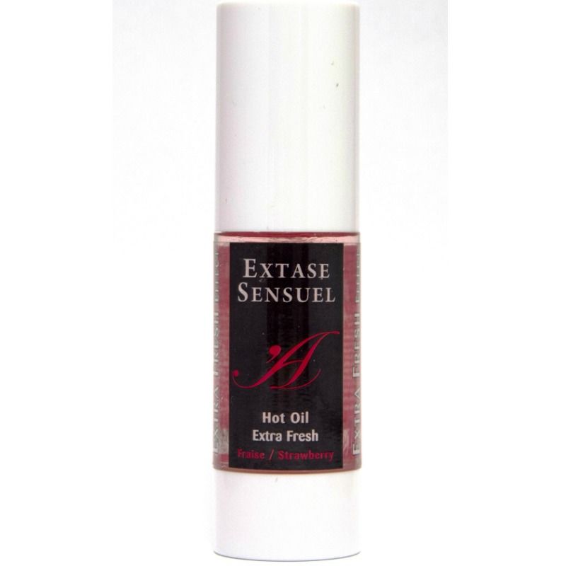 EXTASE SENSUAL - ACEITE DE MASAJE CON EFECTO FRESA EXTRA FRESCA 30 ML