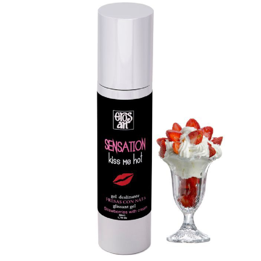 EROS-ART - SENSATTION LUBRICANTE NATURAL FRESAS CON CREMA 50 ML