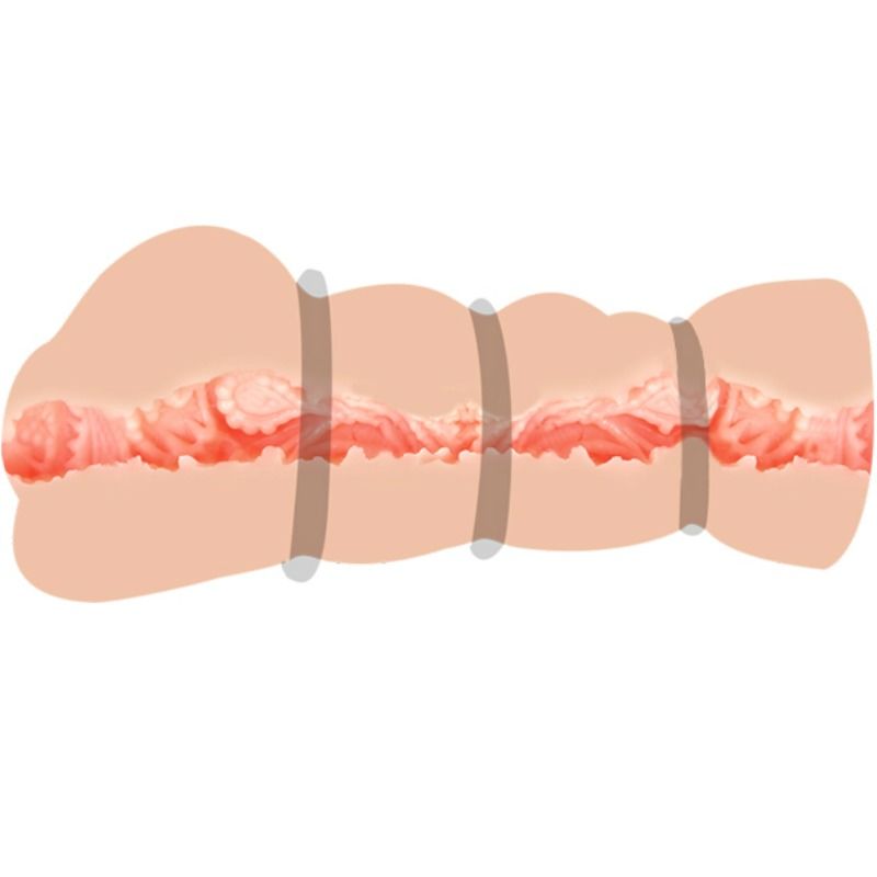 CRAZY BULL - MASTURBADOR DE VAGINA CON ANILLOS