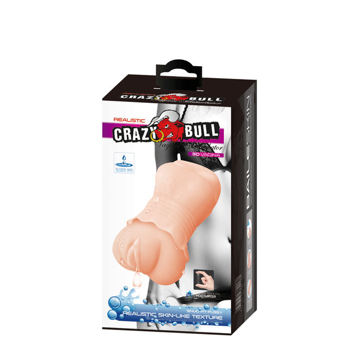 CRAZY BULL - MASTURBADOR DE PIEL DE AGUA VAGINA MODELO 2