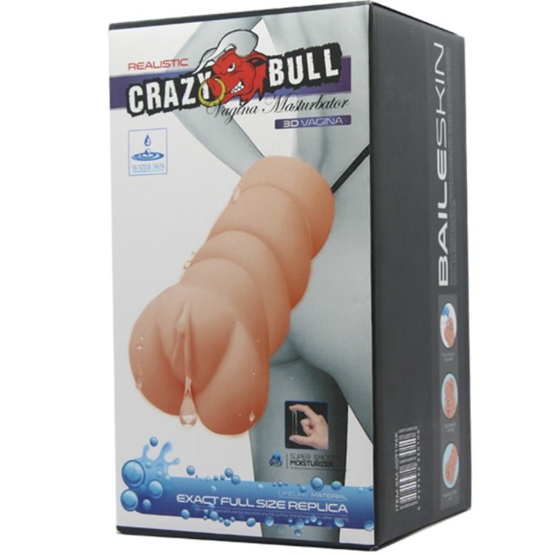 CRAZY BULL - MASTURBADOR DE PIEL DE AGUA VAGINA MODELO 3