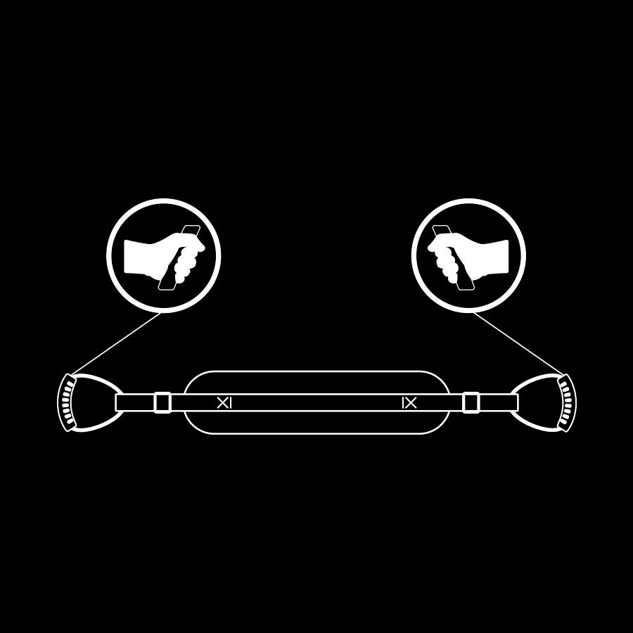 FETISH SUBMISSIVE - ARNÉS ESTILO PERRITO CON FORRO DE NOPRENE