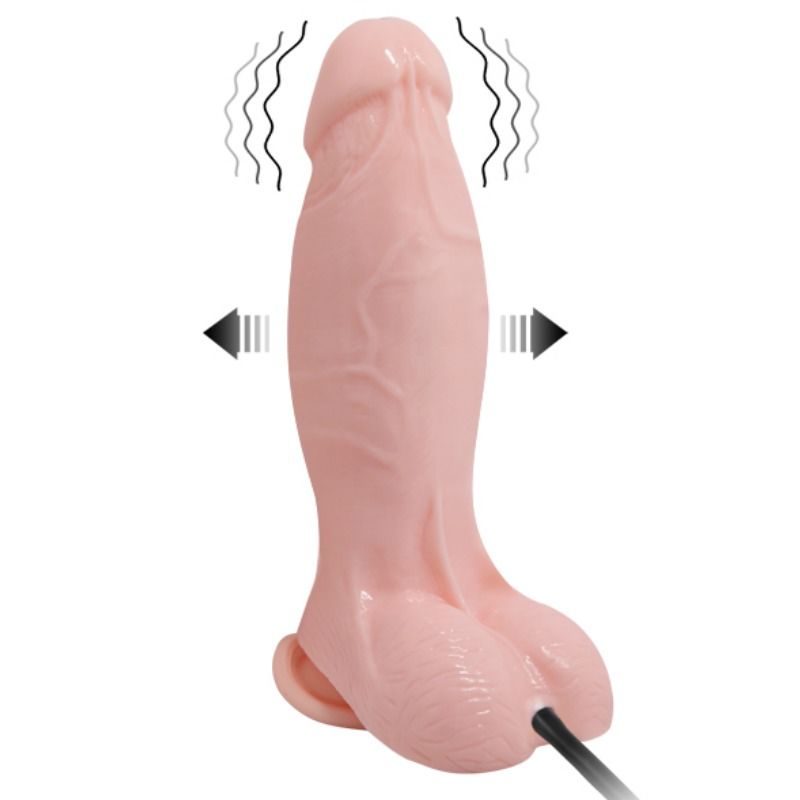 BAILE - DILDO VIBRADOR E INFLABLE REALISTA 18,8 CM