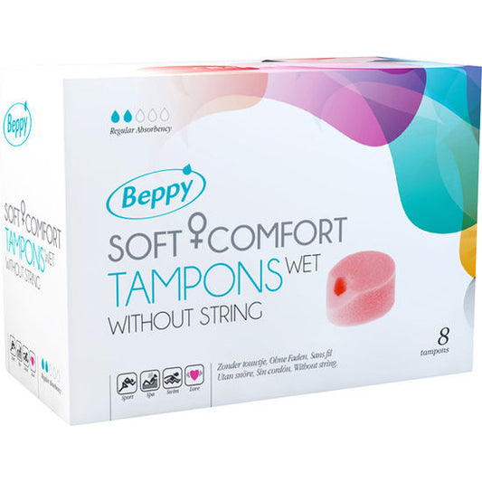 BEPPY - TAMPONES SUAVES CONFORT MOJADOS 8 UNIDADES