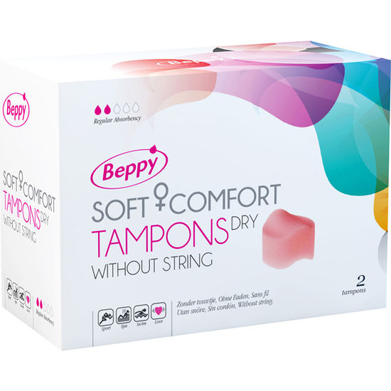 BEPPY - TAMPONES SUAVES Y CONFORT SECOS 2 UNIDADES