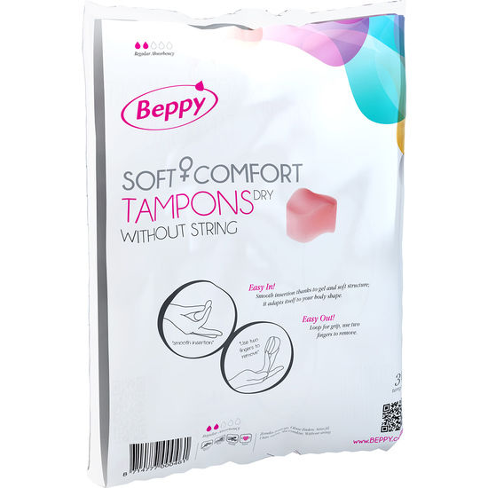 BEPPY - TAMPONES SUAVES Y CONFORT DRY 30 UNIDADES