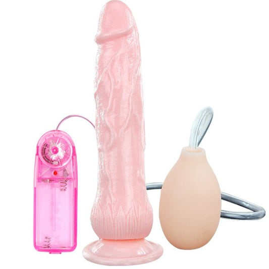 BAILE - DILDO VIBRADOR FUENTE CON FUNCIÓN DE CHORRO