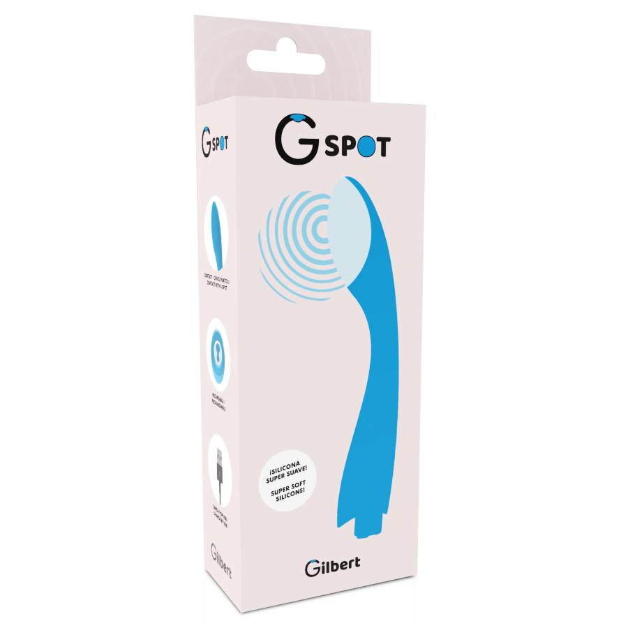 PUNTO G - VIBRADOR GYLBERT AZUL TURQUESA
