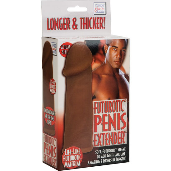 CALEXOTICS - EXTENSOR DE PENE FUTUROTIC MARRÓN