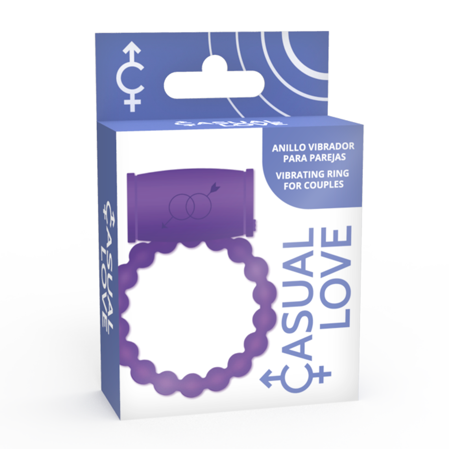 CASUAL LOVE - 25 ANILLO VIBRADOR PARA PAREJAS VIOLETA