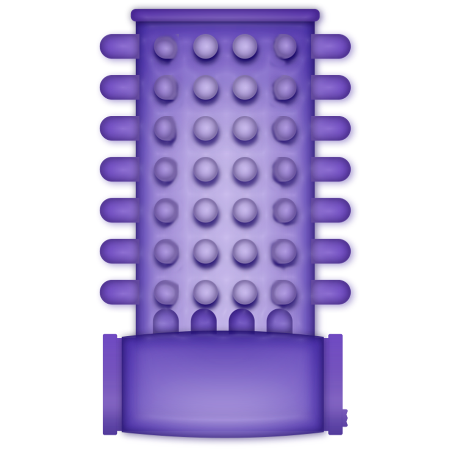 CASUAL LOVE - ANILLO VIBRADOR CON FUNDA MORADO