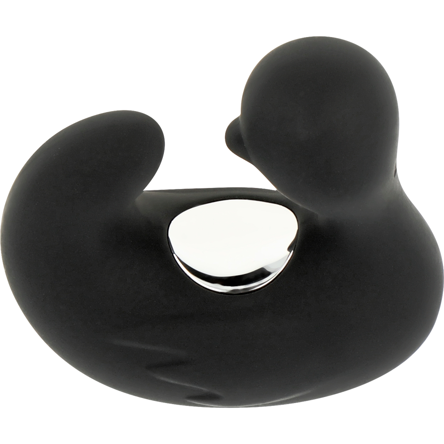 BLACK&amp;SILVER - DUCKYMANIA DEDAL ESTIMULANTE DE SILICONA RECARGABLE PARA PATO