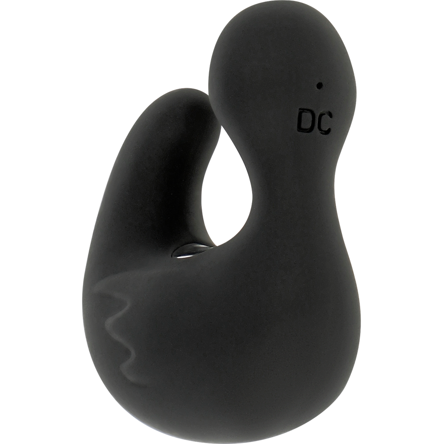 BLACK&amp;SILVER - DUCKYMANIA DEDAL ESTIMULANTE DE SILICONA RECARGABLE PARA PATO