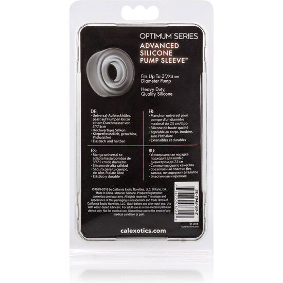 CALEXOTICS - FUNDA DE SILICONA PARA BOMBA ADV NEGRA