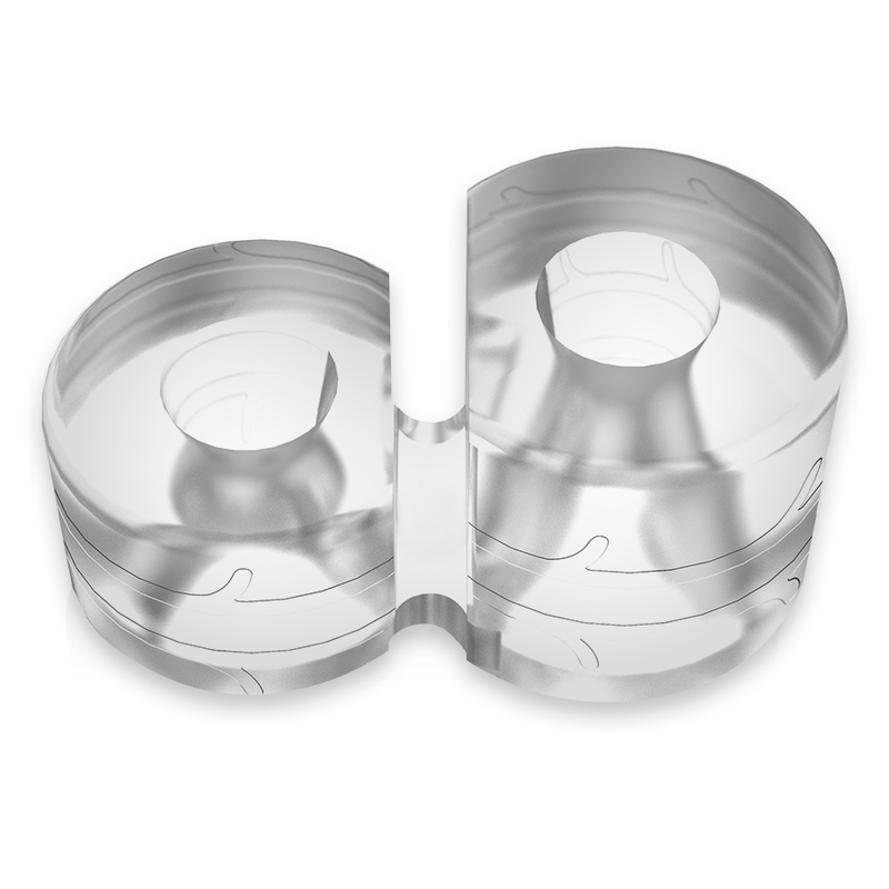 POWERING - ANILLO DOBLE PARA EL PENE SUPER FLEXIBLE Y RESISTENTE PR09 TRANSPARENTE