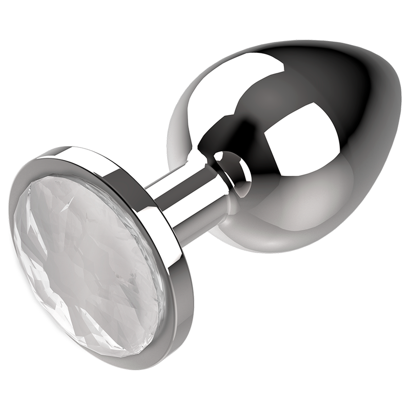 COQUETTE CHIC DESIRE - PLUG ANAL METAL COLOR BLANCO TALLA L 4 X 9 CM