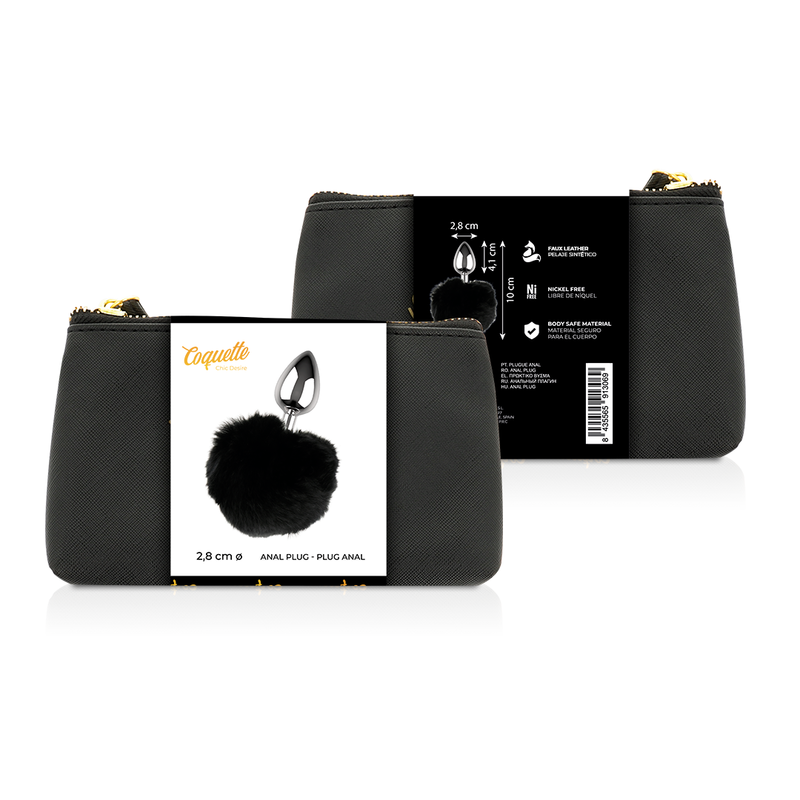 COQUETTE CHIC DESIRE - PLUG ANAL DE METAL TAMAÑO L 2.8 X 4.1 CM