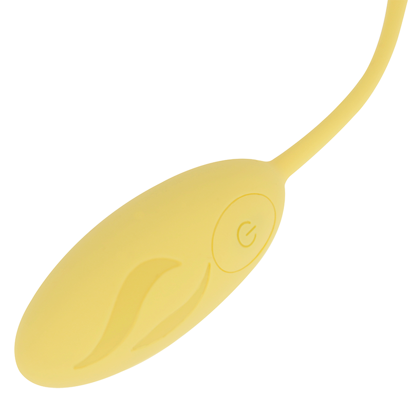 OHMAMA - HUEVO VIBRADOR TEXTURIZADO 10 MODOS AMARILLO