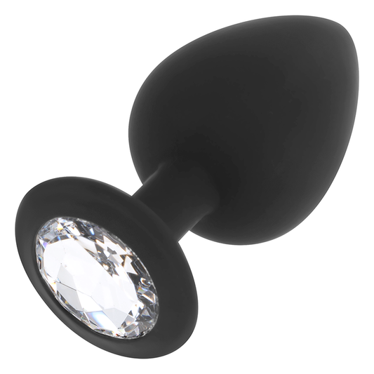 OHMAMA - PLUG ANAL DE SILICONA DIAMANTE TAMAÑO L 9 CM