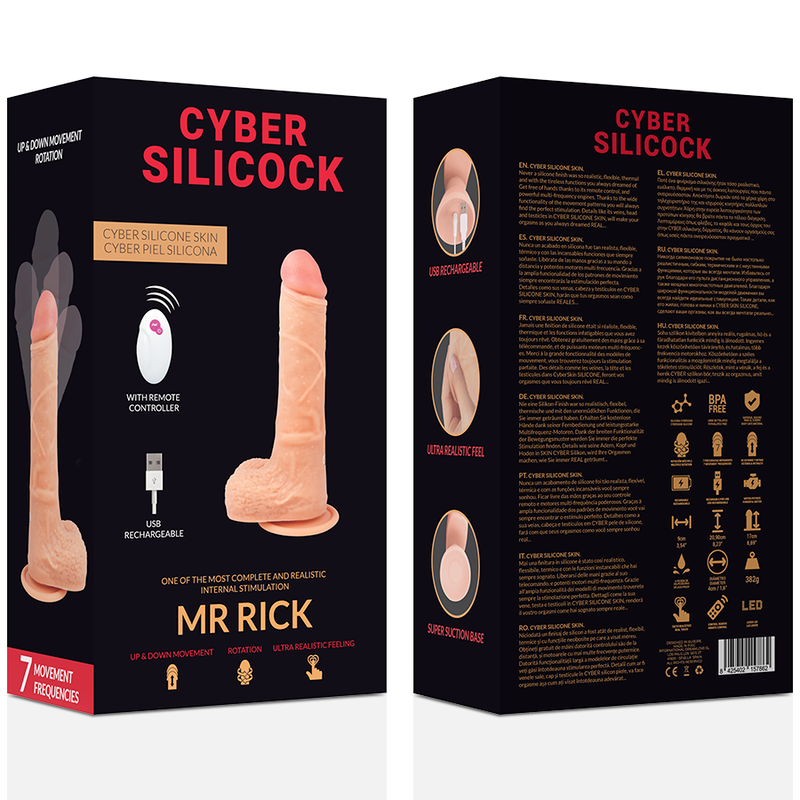 CYBER SILICOCK - CONTROL REMOTO REALISTA MR RICK 20.9 CM -O- 4 CM