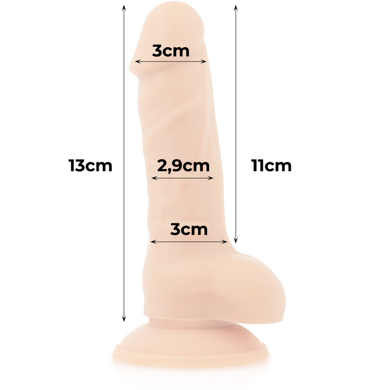 COCK MILLER - ARNÉS + SILICONA DENSIDAD COCKSIL ARTICULABLE 13 CM